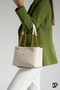 Original Women's 3 Compartment Luxury Soft Leather Adjustable Cross Strap Chain Detail Hand Shoulder Bag - 6