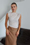 Sleeveless Gathered Detailed Sandy Women's Blouse 3086 - 3