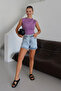 Sleeveless Gathered Detailed Sandy Women's Blouse 3086 - 6