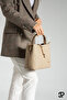 Original Women's 4 Compartment Luxury Soft Leather Stylish Hand and Shoulder Bag with Adjustable Cross Column Strap - 4