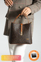 Original Women's 4 Compartment Luxury Soft Leather Stylish Hand and Shoulder Bag with Adjustable Cross Column Strap - 8