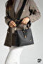 Original Women's 4 Compartment Luxury Soft Leather Stylish Hand and Shoulder Bag with Adjustable Cross Column Strap - 4