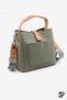 Original Women's New Season 4 Compartment Luxury Soft Leather Lock Detailed Cross Column Strap Shoulder Bag - 8