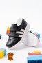 Black Color Genuine Leather Orthopedic Velcro Boys Sports School Shoes - 2