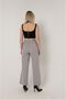 3002 Gray Palazzo Woven Women's Pants with High Waist Pockets - 5