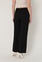 3002 Black Palazzo High Waist Pocket Woven Women's Trousers - 6