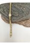 Jewelry Model Medium Cylinder Stone Thick Albanian Chain Bracelet