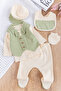 Self-vest bowtie 5-piece baby boy hospital outfit set