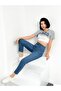Women's Light Blue Mom High Waist Lycra Jean Jeans Anna-Açmavi̇ - 7