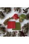 50 Pieces of Red and Green Polka Dot Red Jar Lid Fabric (Cover) and Beaded Binding Rope - 5