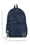 Water Repellent Special Fabric Lightweight Unisex High School and Middle School Backpack Navy Blue - 3