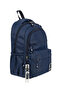 Water Repellent Special Fabric Lightweight Unisex High School and Middle School Backpack Navy Blue - 4