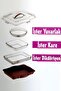 Pyrex Storage Dumpling Carrying Container Rectangular Square Round Cake And Cake Storage Container Presentation Tray - 5