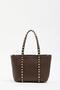 Brown Women's Staple Detailed Pu Leather Buckle Hand and Shoulder Bag - 3