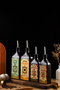 Carmen Series 4-Piece Olive Oil, Sunflower Oil, Pomegranate Syrup, and Vinegar Bottle Oil Dispenser Without Stand - 2