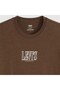 Ss Relaxed Fit Tee Rope Serif Logo Brack Brown Men's T-Shirt - 5