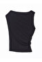 Nevavm Kayık Yaka Women's Blouse with Difference - 6