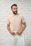Slimfit Zipper Closure Rayon Fabric Lycra Polo Neck T-Shirt - 3