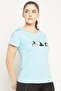 Comfort Fit Graphic Print Active T-shirt in Sky Blue - 4