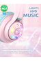 Bluetooth Kids Headphones, BTH13 Cat Ear LED Light Up Kids Wireless Headphones, 50H Playtime - 4