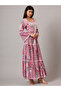 Hand Embroidered Chikankari A-Line Gathering Pattern Mulmul Cotton Jalabiya-AL3673 - 4