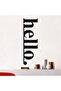 Hello Wall Decor – Black Acrylic (50x15 cm) - 2