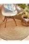 FFD Natural Jute Round Hand Braided Home Decorative Area Rug Universal Round Jute Reversible - 8