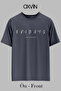 Fridays Printed Parody Oversize Unisex T-Shirt (Loose Fit)