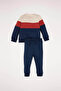 Baby Boy 2 Piece Set Color Block Long Sleeve Soft Fuzzy Inside Sweatshirt Top Jogger Sweatpants Y1 - 5