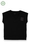 Girl's Black Sweater V-Neck Sleeveless Camisole Knitwear Casual Comfortable Top - 2
