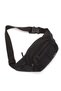 Men's Black - White Fabric Crossbody Crossbody Chest Shoulder and Waist Bag with USB Headphone Output - 7