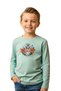 Plain Round Neck Nevver Give Printed Detail Boy's Sweatshirt
