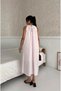 Pink Halter Neckline Wide Cut Dress - 5