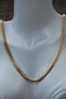 Steel Italian Flat Snake Worm Necklace 6 mm Gold Color |   Non-Blackening, Unisex, 2 Years Warranty - 5