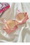 Colorful Patterned Gatherer Underwire Unpadded 3-Piece Single Bra - 5