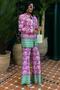 Multi Ethnic Pattern Satin Suit 10028 R8-J-K5 - 6