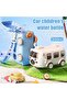 Bus Design Water Bottle for Kid with Straw and Sticker - 8