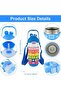 Kids Math Learning Water Bottle - Stainless Steel, Vacuum Insulated, Leak Proof with Straw & - 8