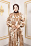 Buttoned Viscose Dress Tsd250208 Beige - 2