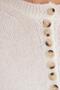 Women's Oversize Wide Cut Button Collar White Sweater - 6