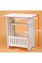 FFD Side Table End Table Sofa Side Table Bedside Table with Storage Basket Storage Unit Wooden - 2