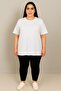 Women's Plus Size Short Sleeve Crew Neck Basic Oversize T-Shirt 1977-25