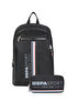 Us Polo Assn 24378'2 School Backpack with Pen Case Student Daily Black