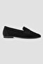 Women's Black Suede Genuine Leather 36-41 Number Loafer Ballet - 5