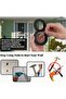 Wall - Door Number Size 15 cm - 3 mm Laser Cut Black Plexiglass Self Adhesive No -6 Six - 7