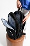 Waterproof Imported Crinkle Fabric School Business and Travel Backpack with Laptop Compartment - 3