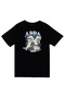Avatar the Last Airbender Appa Printed 100% Cotton Unisex Black T-Shirt