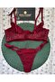 Pointy Love Transparent Soft Tulle Shiny Polka Dot Underwire Stylish Bra Set - 7