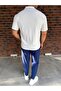 Men's Striped Polo Neck T-Shirt and Pants Combination - 3