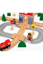 Wooden Train Set for Kids – 50 PCS Railway Track with Station, Figures & Signs | Educational Toy - 2